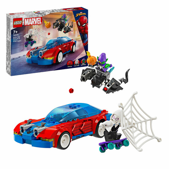 LEGO Super Heroes 76279 Spider-Man racewagen en Venom Green Goblin