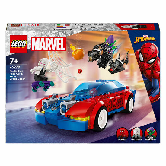 LEGO Super Heroes 76279 Spider-Man racewagen en Venom Green Goblin