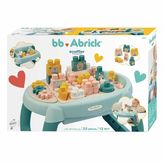 Ecoiffier bb Abrick Eerste Activiteitentafel met Blokken