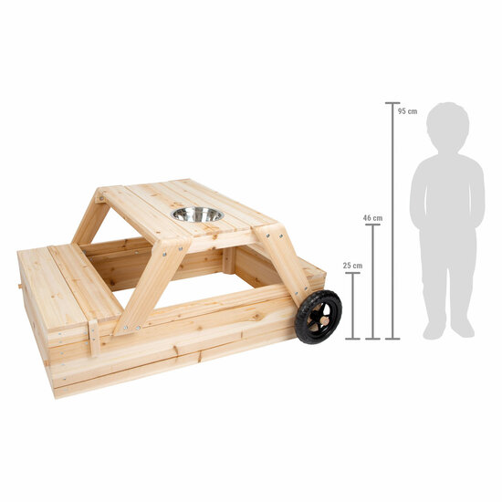 Small Foot - Zandbak met Zitgedeelte en Moddertafel