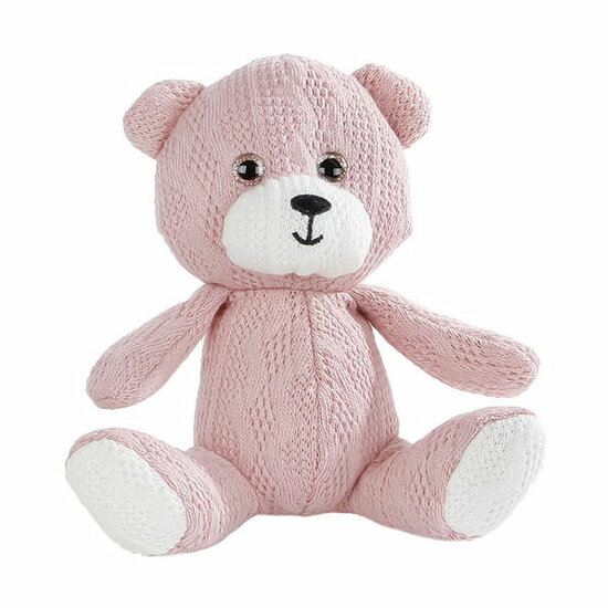 Take Me Home Knuffel Beer Pluche Gehaakt - Roze, 14cm