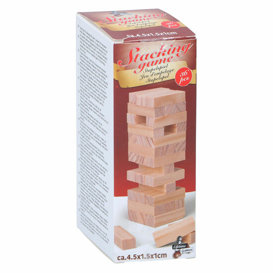 Houten Mini Stapelspel, 36dlg.