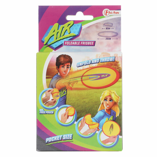 Air opvouwbare Pocket Frisbee met Hoesje