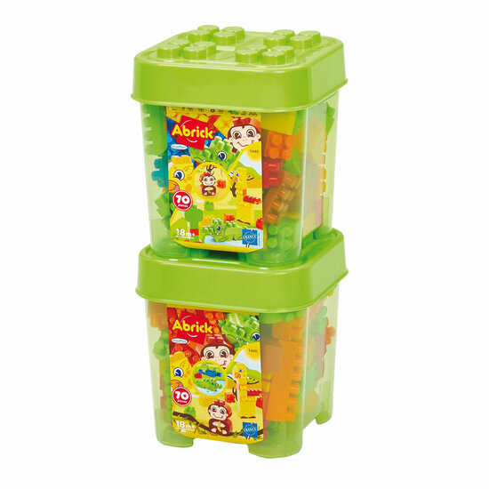 Ecoiffier Abrick Bouwblokken Jungle in Opbergbox - 70dlg.