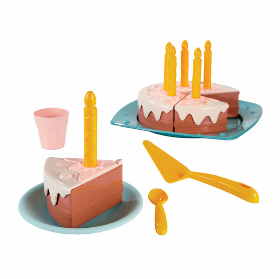 Ecoiffier Vert Azur Speeleten Verjaardagstaart Speelset - 20dlg.