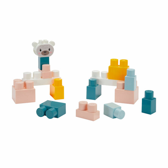 Ecoiffier bb Abrick Babyspeelgoed 4in1 Speelset in Opbergbox - 41dlg.