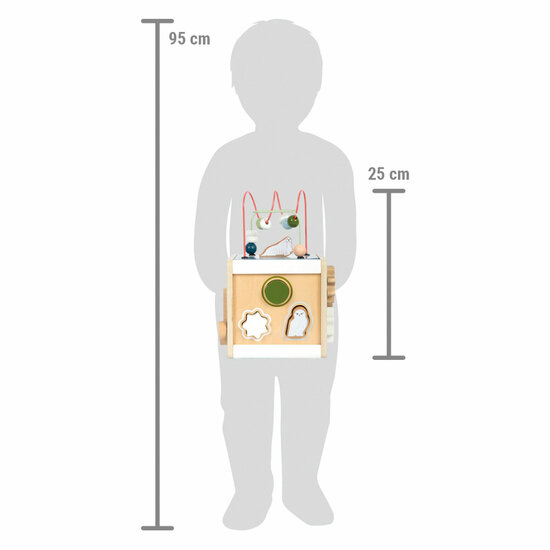 Small Foot - Houten Motorische Activiteitskubus Arctic
