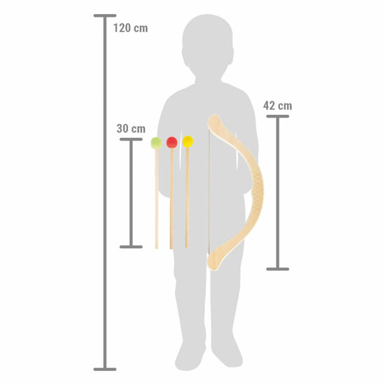 Small Foot - Houten Pijl en Boog Active Speelset, 8dlg.