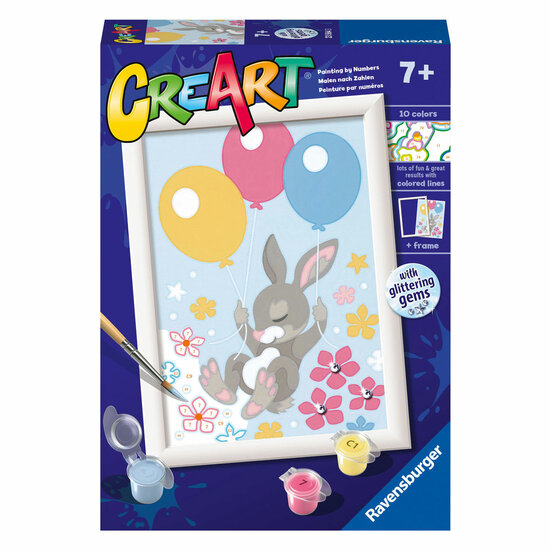 Ravensburger CreArt Schilderen op Nummer - Vliegend Konijntje