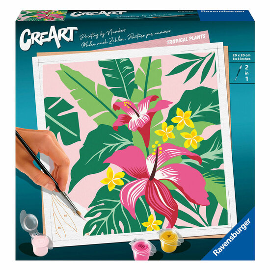 Ravensburger CreArt Schilderen op Nummer - Tropische Planten