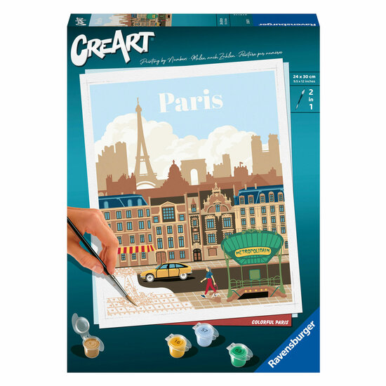 Ravensburger CreArt Schilderen op Nummer - Kleurrijk Parijs
