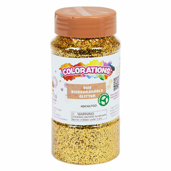 Colorations - Biologische Afbreekbare Glitter - Goud, 113 gram