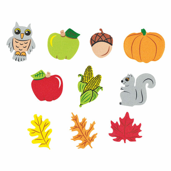 Colorations - Zelfklevende Foamstickers Herfst, 300st.