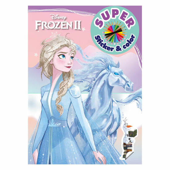 Frozen Super Sticker &amp; Color Kleurboek