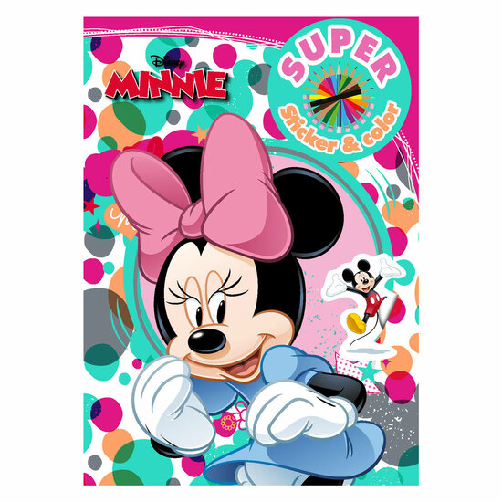 Minnie Mouse Super Sticker &amp; Color Kleurboek