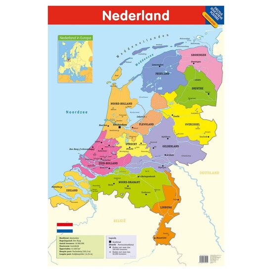 Educatieve poster - Nederland