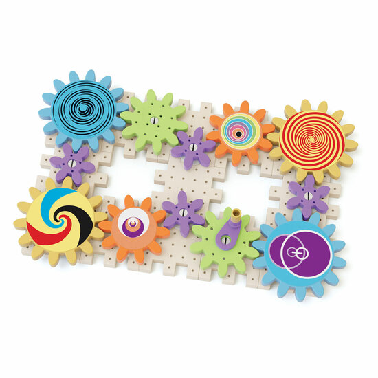 Quercetti Kaleido Gears Play Eco Tandwielenset, 38dlg.