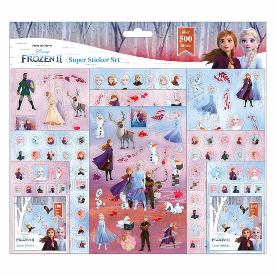 Super Stickerset Disney Frozen, 500dlg.