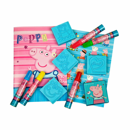 Mega Stempel- en Kleurset Peppa Pig