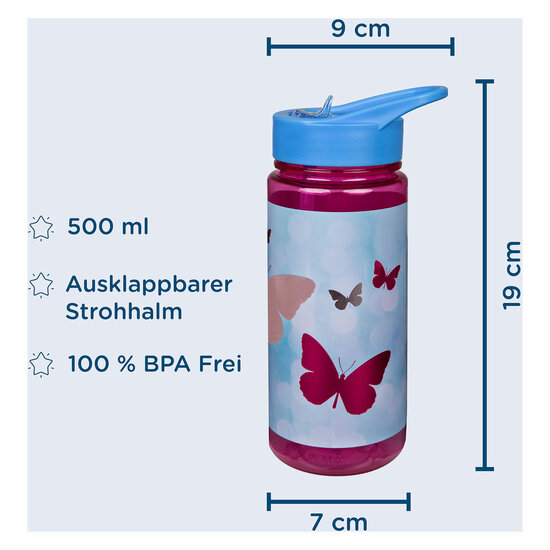 AERO Drinkfles Vlinders, 500ml