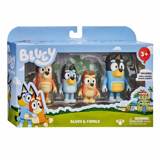 Bluey Familie Speelfiguren, 4st.