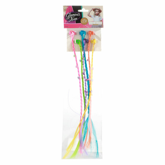 Haarlok Haarclip met Kraaltjes, 6st.