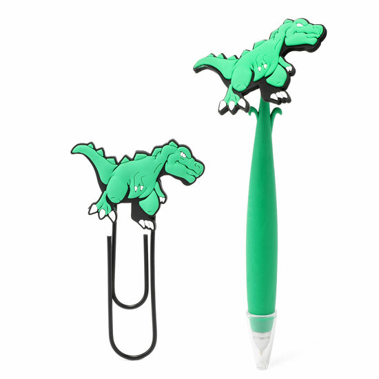 Dinosaurus Mega Paperclip met Pen