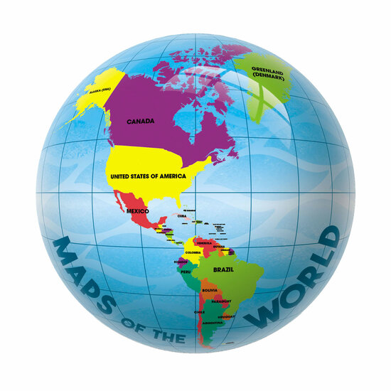 Mondo Decorbal Wereldbol, 23cm