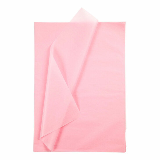 Tissuepapier Lichtroze 10 Vellen 14 gr, 50x70cm