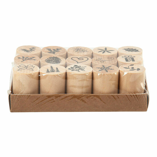 Deco Art Stempels Kerst, 15dlg.