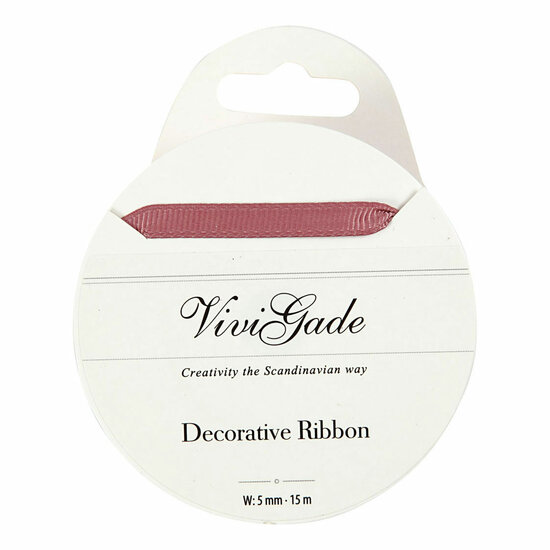 Decoratie Lint Roze, 15m
