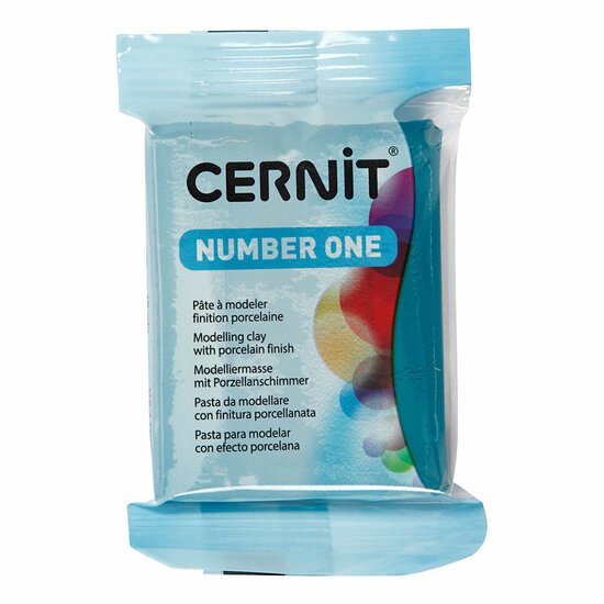 Cernit Boetseerklei Duck Blue, 56 gram