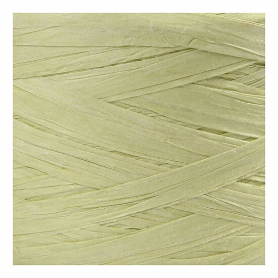 Papier Raffia Garen Lichtgroen, 100m
