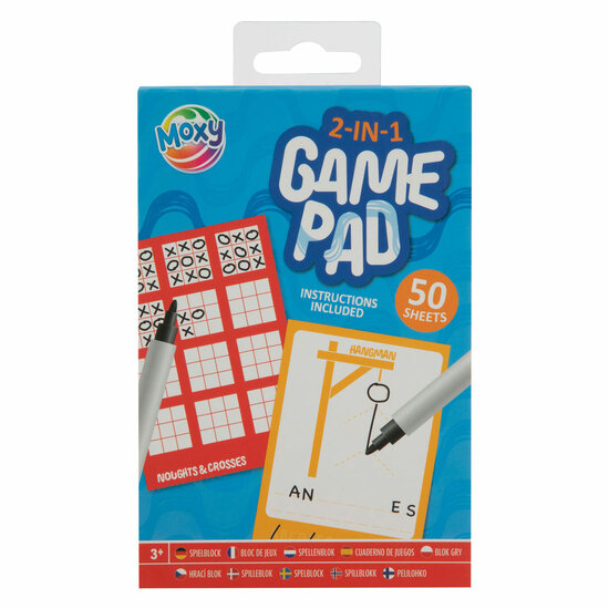 Spellenblok 2in1 A6, 50dlg.