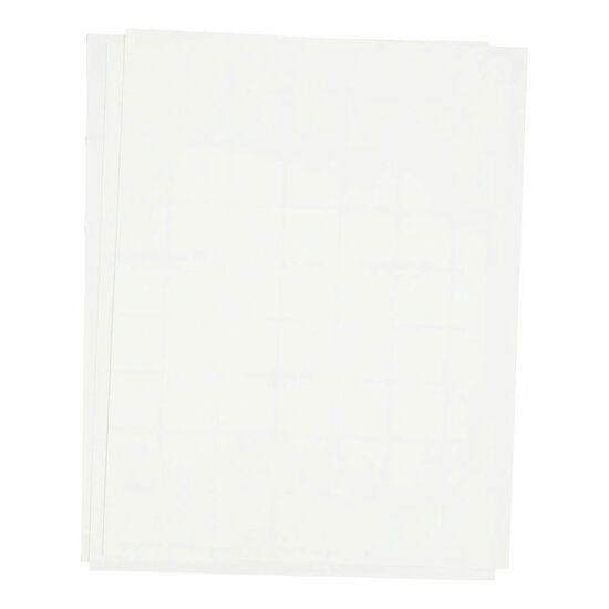 Transfer Vellen Wit, 3 Vellen