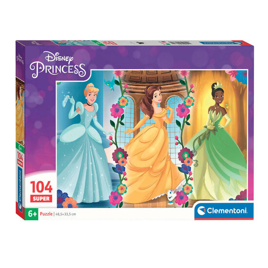 Clementoni Legpuzzel Super Color Disney Princess, 104st.