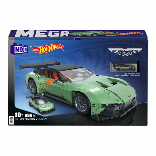 Mega Hot Wheels Aston Martin Vulcan Bouwset - 986dlg.