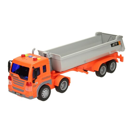 Truck met Afvalcontainer Licht &amp; Geluid
