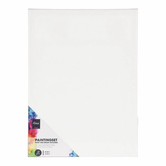 Schilderset met Canvas, Verf en Penselen