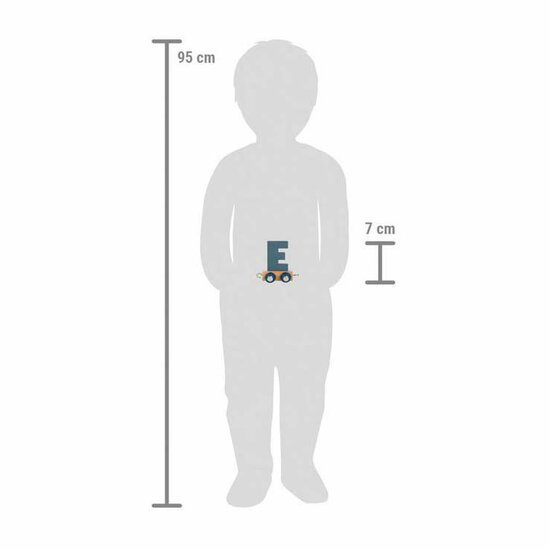 Small Foot - Houten Lettertrein Polar - E