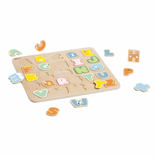 Classic World Houten Alfabet Puzzel, 27dlg.