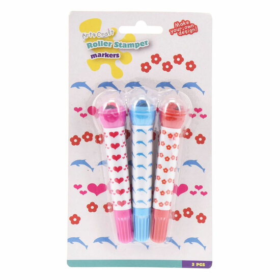 Rolstempel Stiften, 3 stuks