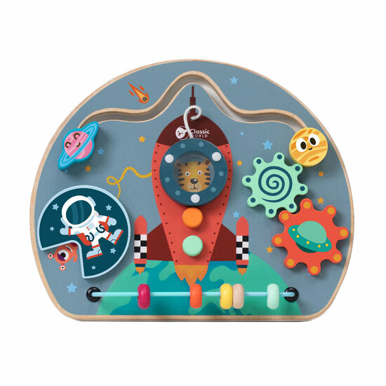 Classic World Houten Activiteitenbord Raket