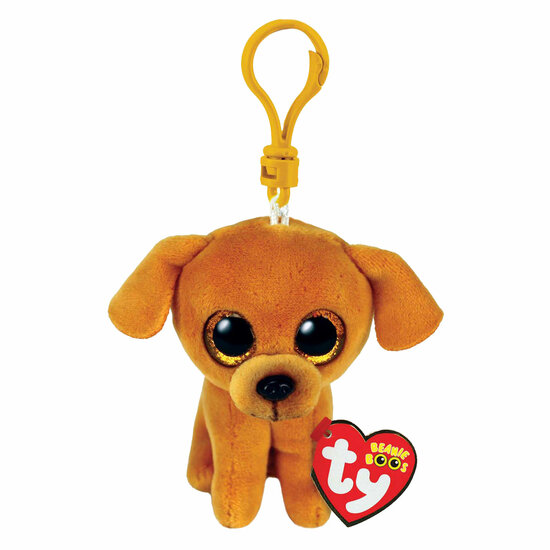 Ty Beanie Boo&#039;s Clip Zuzu Lightbrown Dog, 7cm