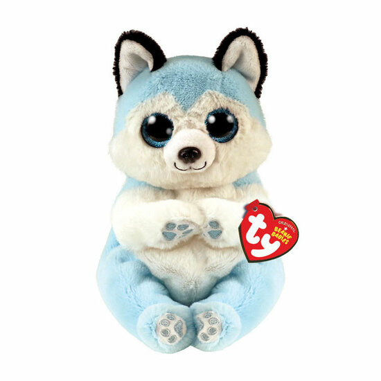 Ty Beanie Babies Bellies Thunder Blue Husky - 15cm