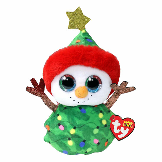 Ty Beanie Boo&#039;s Christmas Snowman Garland, 15cm