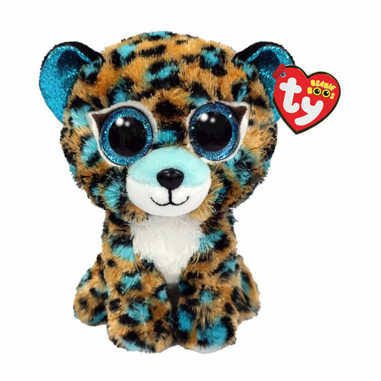 Ty Beanie Boo&#039;s Cobalt Leopard, 15cm