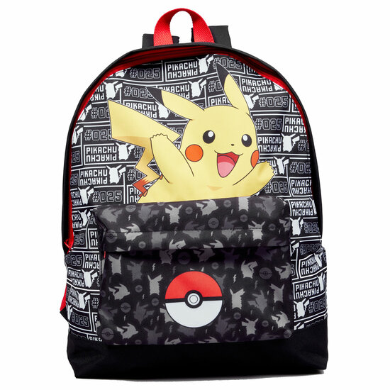 Rugzak met Voorvak Pok&eacute;mon Pokeball Pikachu