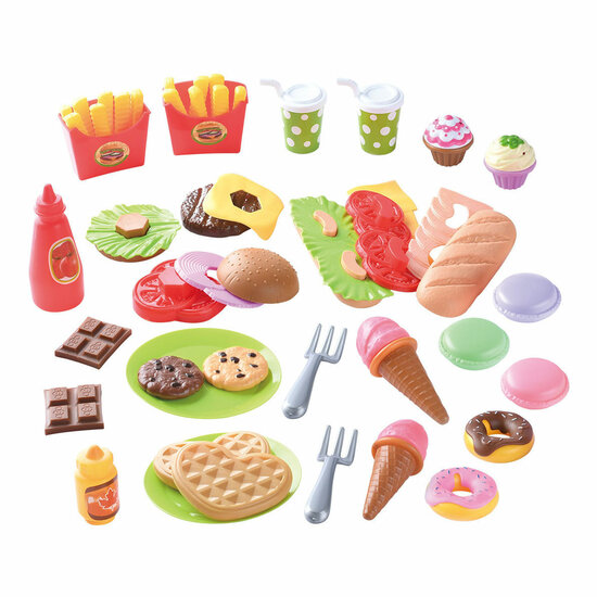 Playgo Speelgoed Eten Lunch en Snacks Speelset - 60dlg.