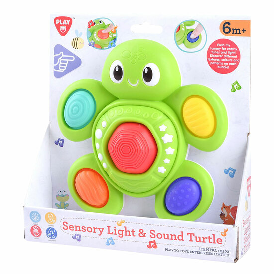 Playgo Baby Sensorische Schildpad met Licht en Geluid